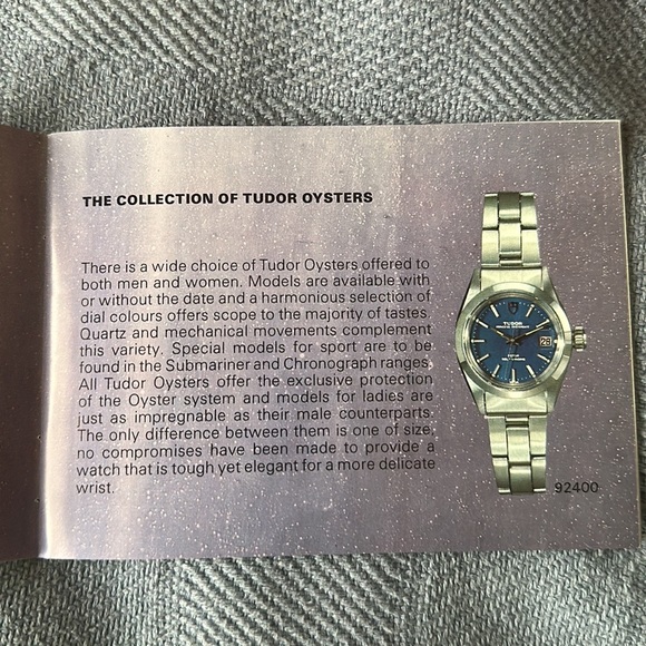 Men's Tudor Just-Date (Plain-Jane) Oyster with white gold. - Picture 9 of 16